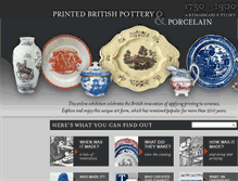 Tablet Screenshot of printedbritishpotteryandporcelain.com